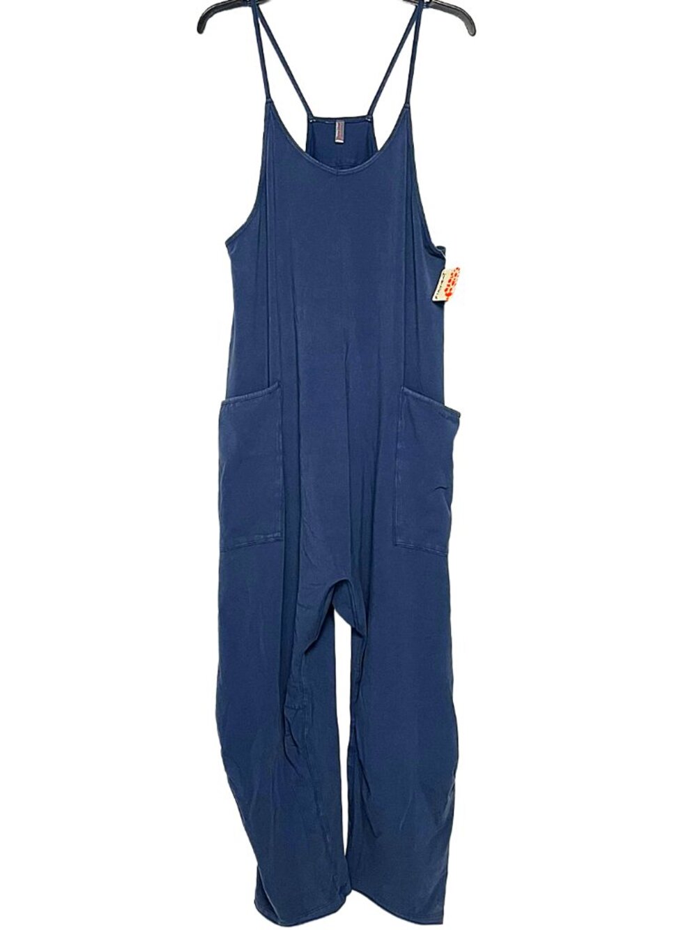 Free People FP Movement Hot Shot Onesie Blue Harem Jumpsuit NWT - Picture 5 of 13